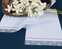 Needle Stitch Towel Set in Pure Linen