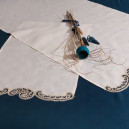Set Asciugamani Bagno in Lino con Pizzo Cantù – Ricamo a Mano