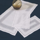Norwegian Lace Handmade Doilies 3 pcs in Pure Linen