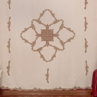 Tenda per interni in Pizzo Cantù a mano in puro lino Bellora