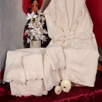 Asciugamani completo bagno 6 pz in spugna di cotone