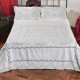 Intaglio Thread Bedcover in Pure Linen