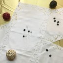 Needle Stitch Doilies in Pure Linen