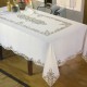 Intaglio Thread Tablecloth in Pure Linen