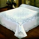 Norwegian Lace Bedcover in Pure Cotton