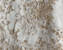Lenzuolo matrimoniale Ricamato Madeira in puro lino