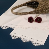 Needle Stitch Towel Set in Pure Linen
