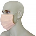1 Face Mask in pure linen light pink color with 10 spare filters included