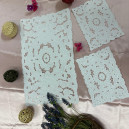 Venice-Burano Lace Doilies in Pure Linen