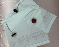 Sicilian Stitch Towel Set in Pure Linen