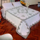 Coordinato Letto e Tavola in Lino con Pizzo Rebrodé Lurex – Copriletto, Lenzuolo, Tovaglia