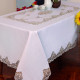 Coordinato Letto e Tavola in Lino con Pizzo Rebrodé Lurex – Copriletto, Lenzuolo, Tovaglia