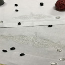 Set Asciugamani Bagno in Lino con Pizzo Cantù – Ricamo a Mano